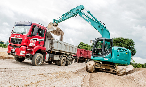 Schüttgüter: Mineralische Baustoffe / Baustellenlogistik